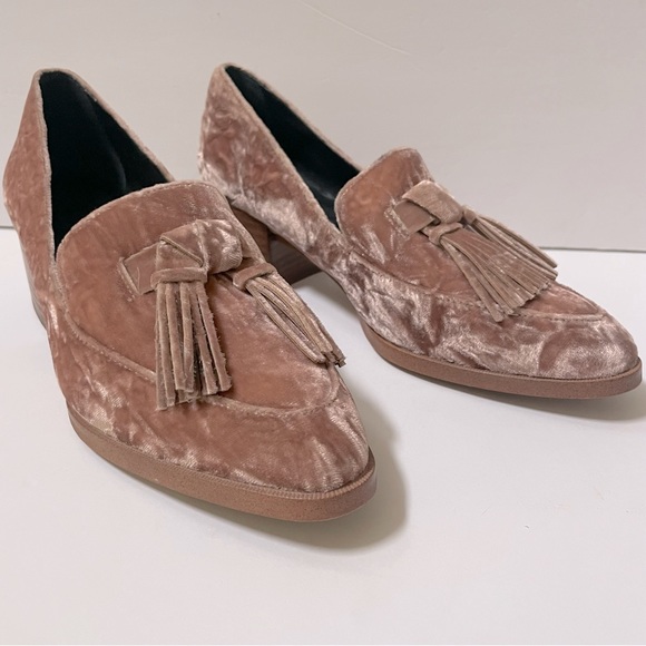 Rebecca Minkoff Edie Velvet Tassel Loafers Size 8 - Picture 2 of 13